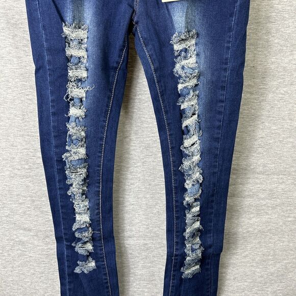Girl Vivi Collection Women’s Jeans Size L / Skinny / Ripped / BNWT - Picture 2 of 10